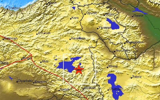 Σεισμός 5 ρίχτερ στην ανατολική Τουρκία